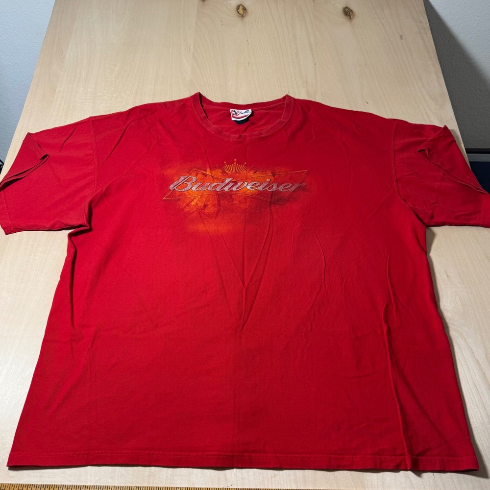 Dale Earnhardt Jr Budweiser Racing T-Shirt Red Chase Authentics‎ Mens
